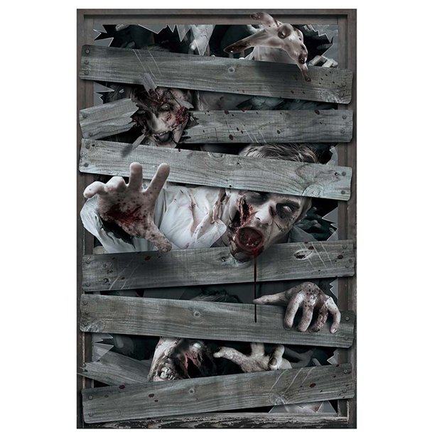 Zombie Window Decoration - 80 x 120cm