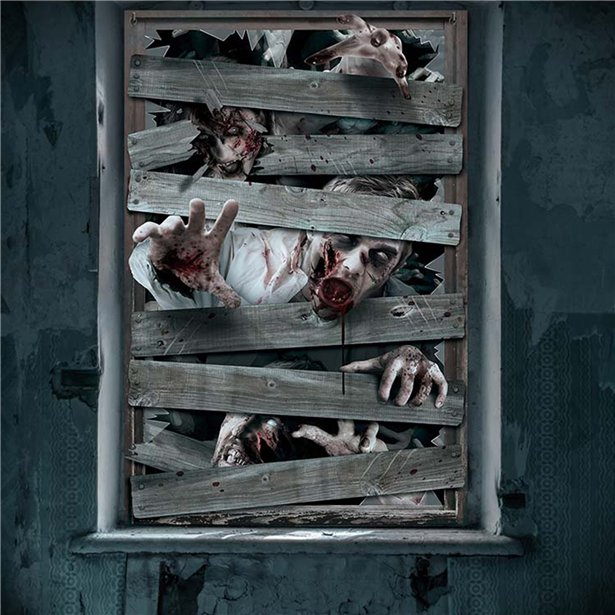 Zombie Window Decoration - 80 x 120cm
