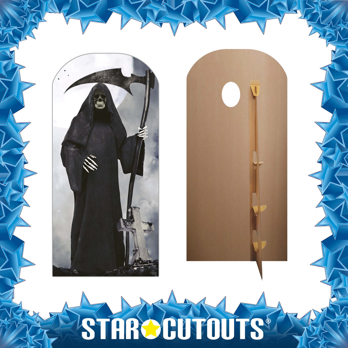 SC4226 Grim Reaper Stand In Cardboard Cut Out Height 190cm