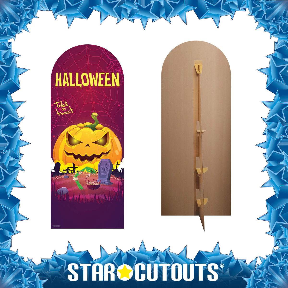 SC4329 Halloween Backdrop Single Cardboard Cut Out Height 194cm
